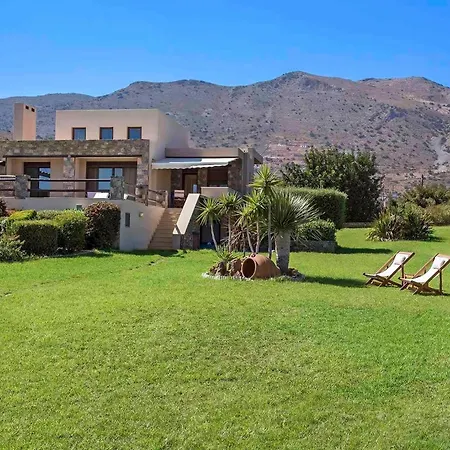 Vila Beautiful Crete 4 Bedrooms Cretan Seafront Private Pool Close To Town Elounda Kalidhon