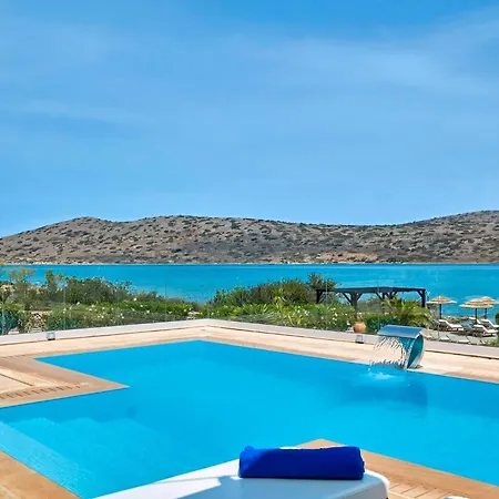 Vila Beautiful Crete 4 Bedrooms Cretan Seafront Private Pool Close To Town Elounda