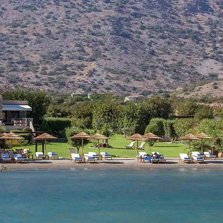 Beautiful Crete 4 Bedrooms Cretan Seafront Private Pool Close To Town Elounda Vila